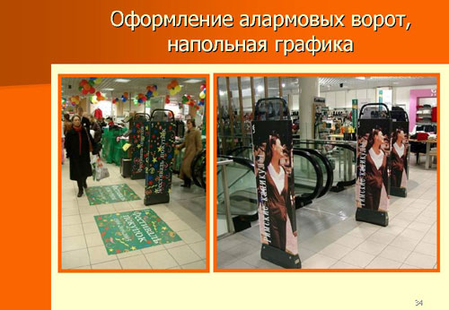 Оформление алармовых ворот.
