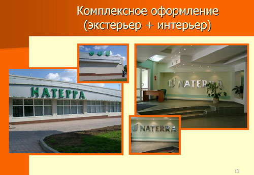 Комплексное оформление фасада и интерьера.
