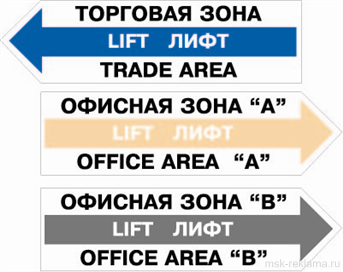 Картинка. Указатели в торговом и офисном пространстве. Системы навигации и информации. Разработка и изготовление.