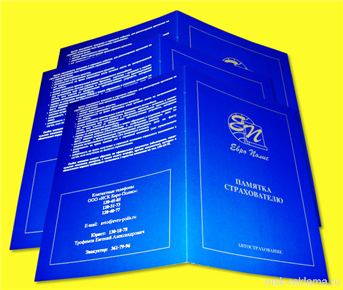 Картинка. Макет рекламного буклета. Полиграфия. Примеры работ. Офсетная и цифровая печать.