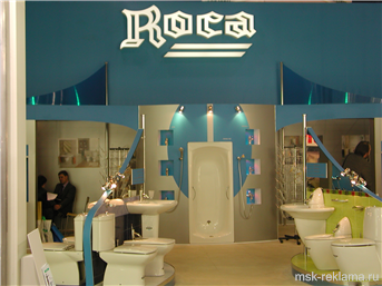 Picture. Exhibition stand  Construction services. Examples of work. Exhibition design.