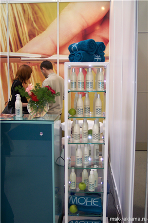 Picture. Exhibition stand  Construction services. Examples of work. Exhibition design.